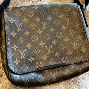 Authentic Louis Vuitton Macassar Crossbody Bag